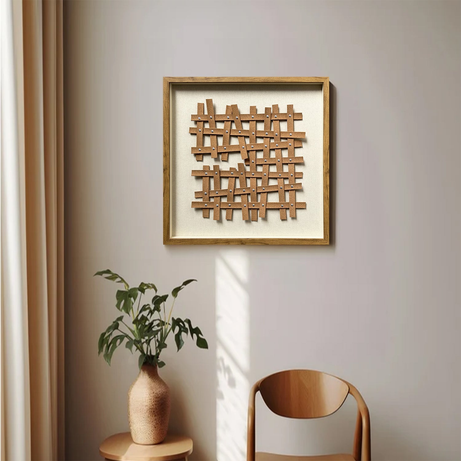 leather wall painting leather wall decor art brown texture wall art