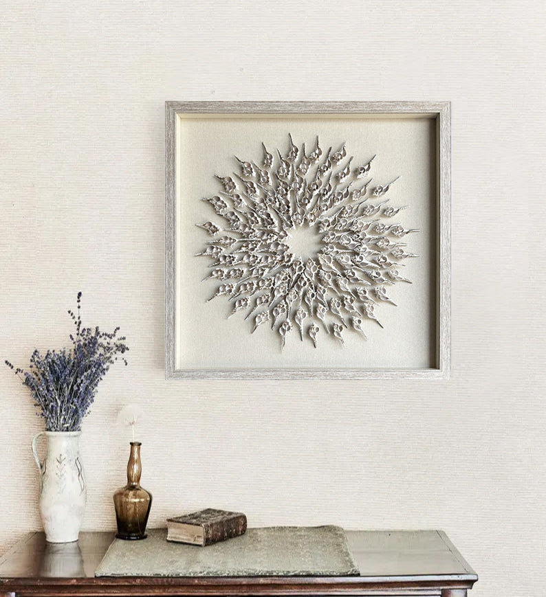 Shell wall decoration art solid decoration art shell texture wall art