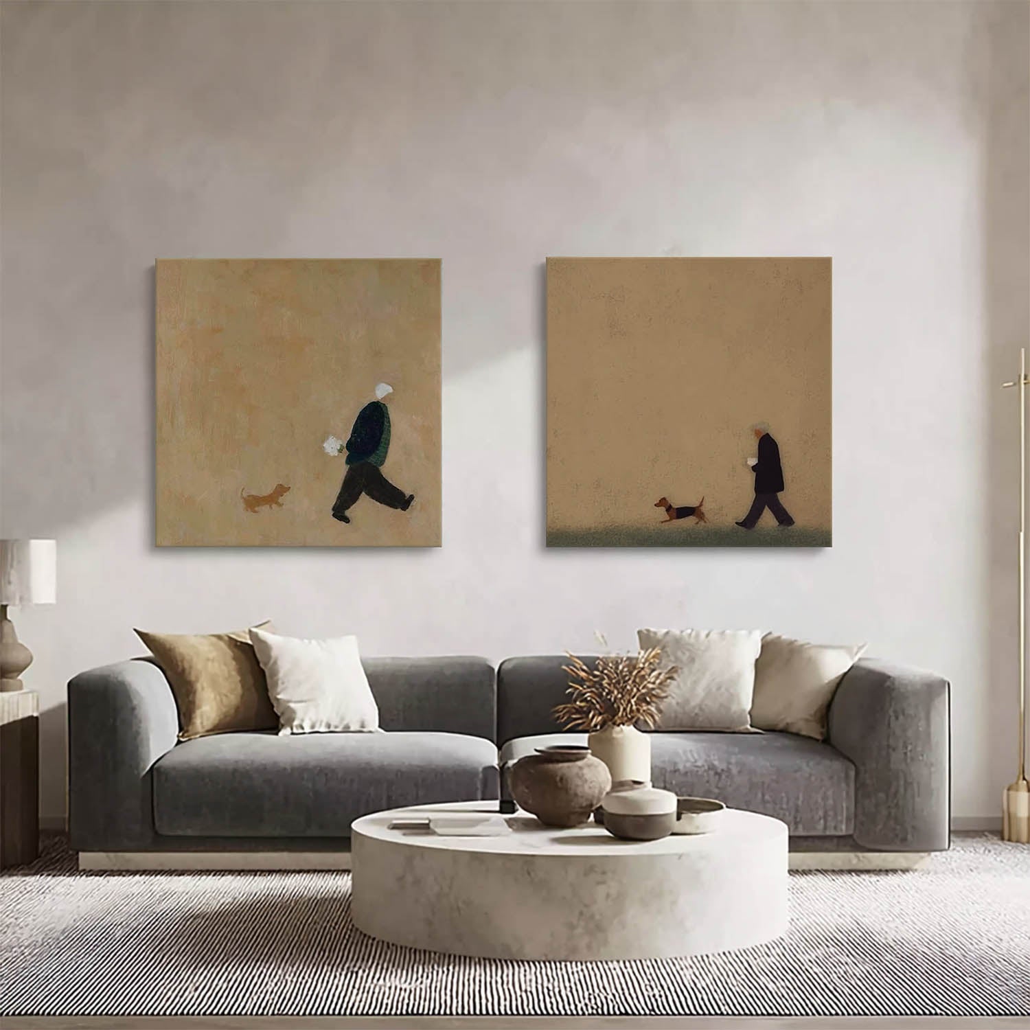Set of 2 wall art #S094