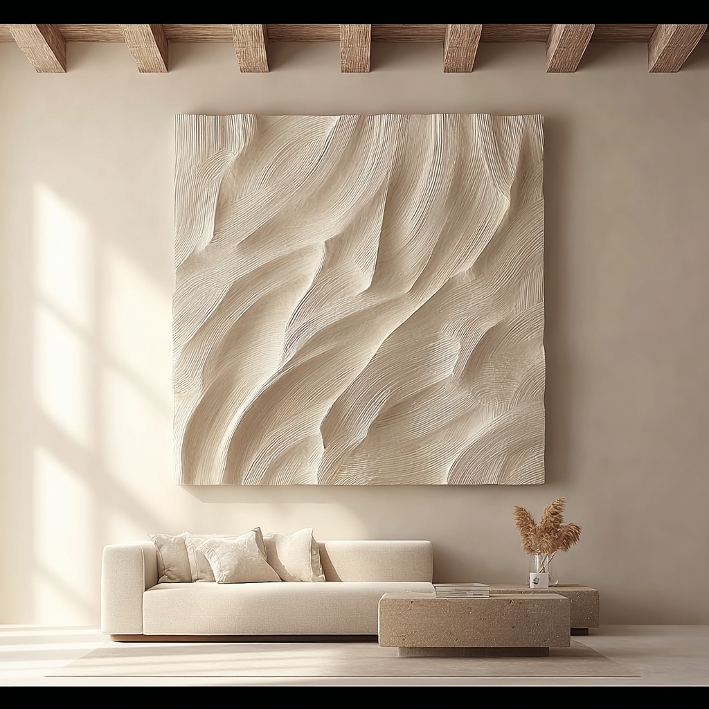 Wood carving wall Decor 3D Textured Wall Decor Sculptured art Decor 