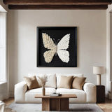 butterfly painting shell art decor butterfly wall art Shell decor painting