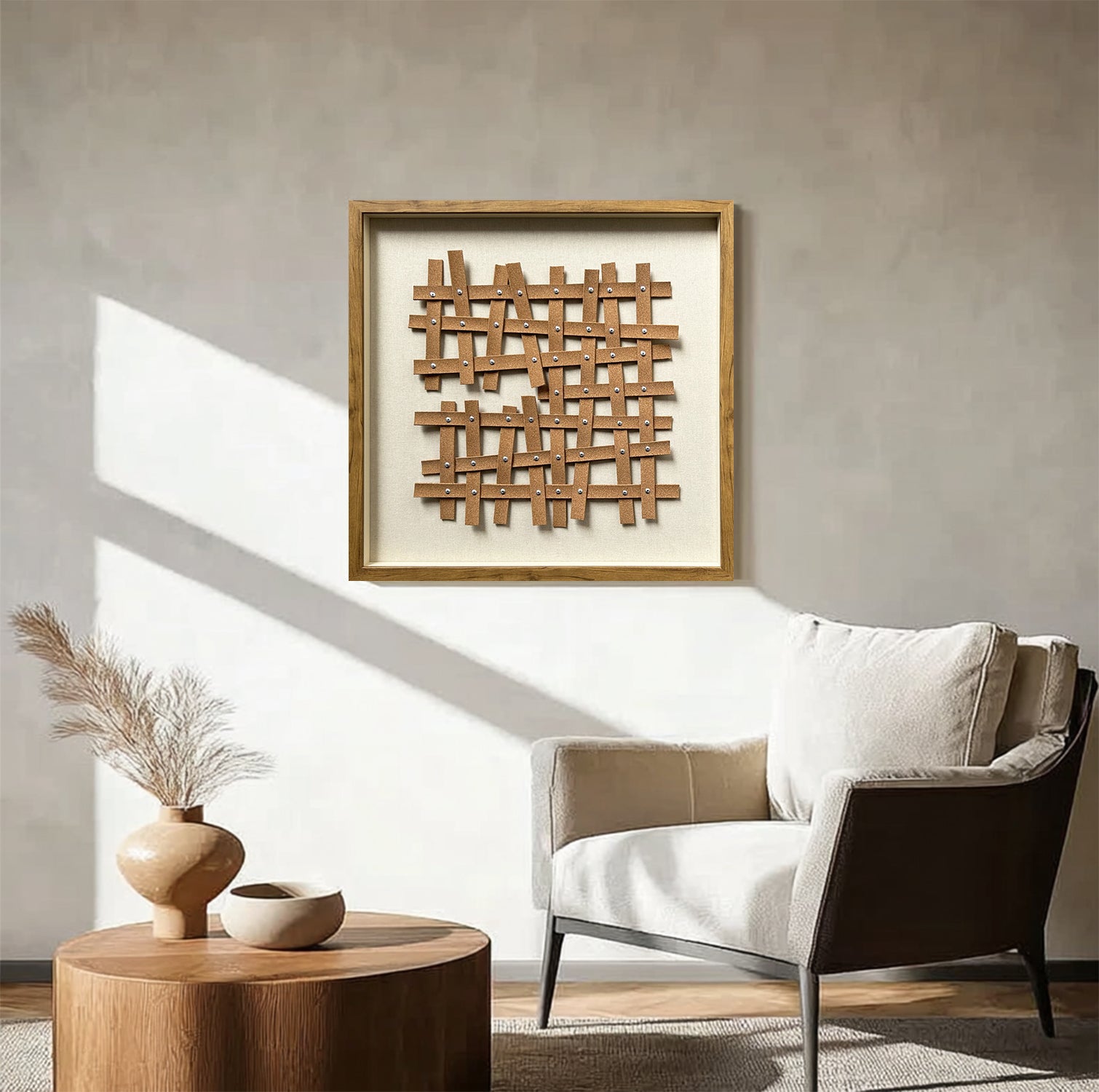 leather wall painting leather wall decor art brown texture wall art