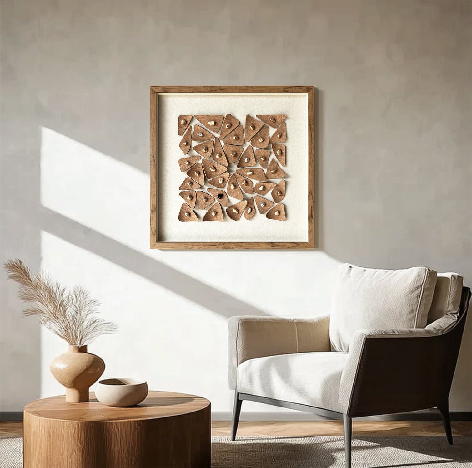 stone decor painting Real wall decor art leather wall decor painting