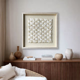 White texture wall decor Installation Art painting sculpture wall art 