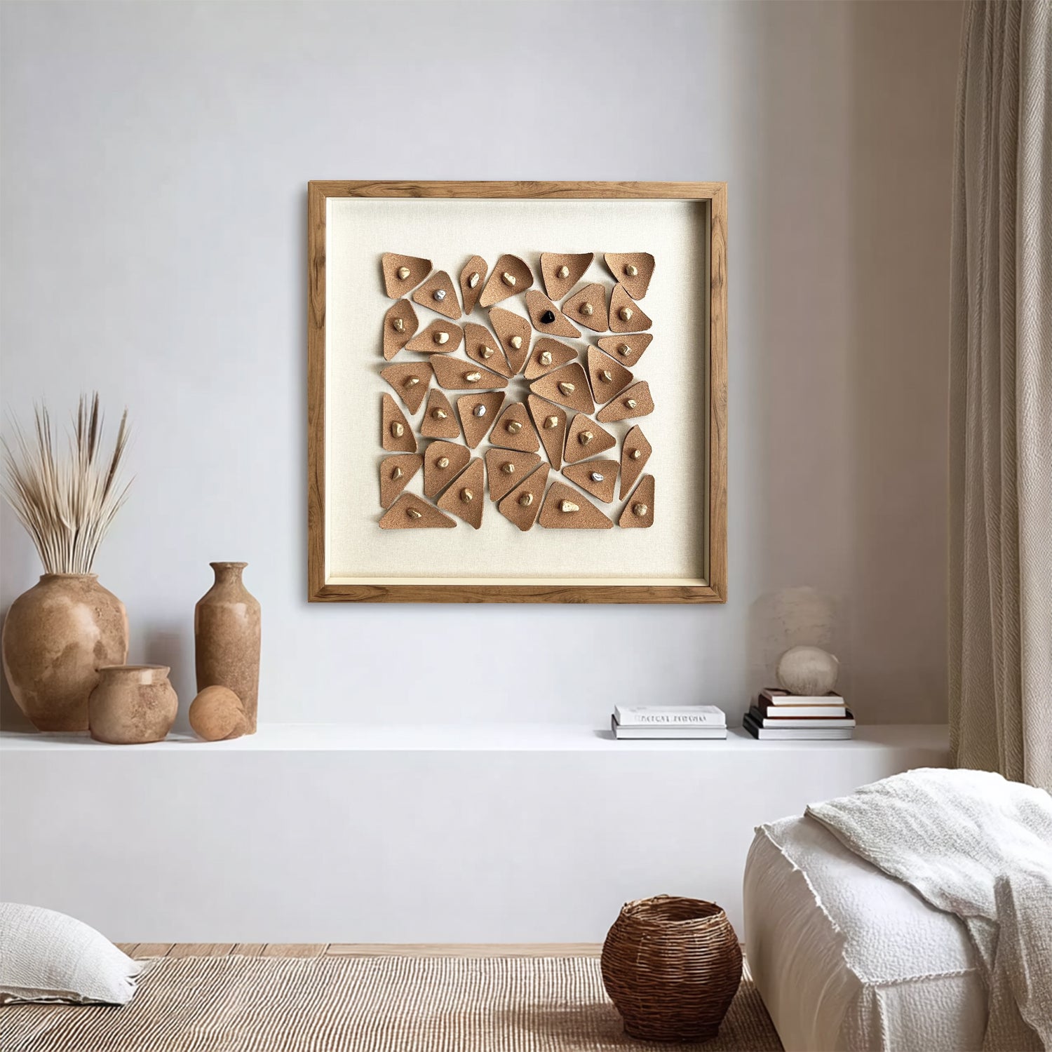 stone decor painting Real wall decor art leather wall decor painting
