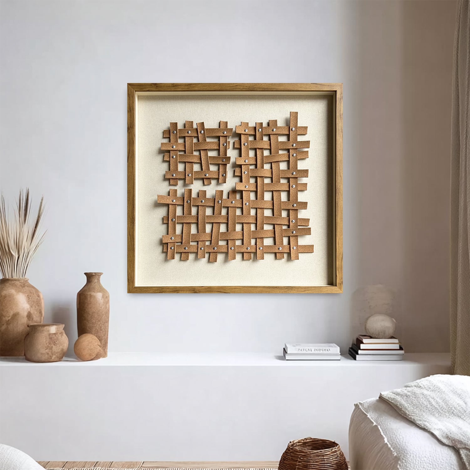 leather wall painting leather wall decor art brown texture wall art