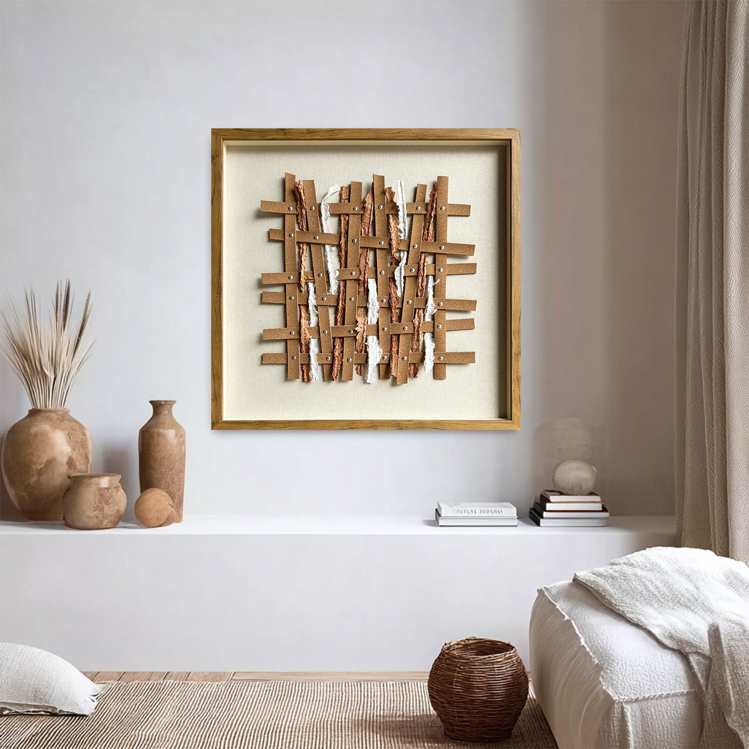 brown texture wall art brown abstract art leather wall decor painting