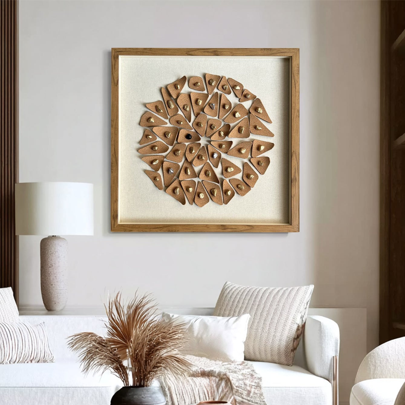 Real wall decor art leather wall decor painting, stone decor painting