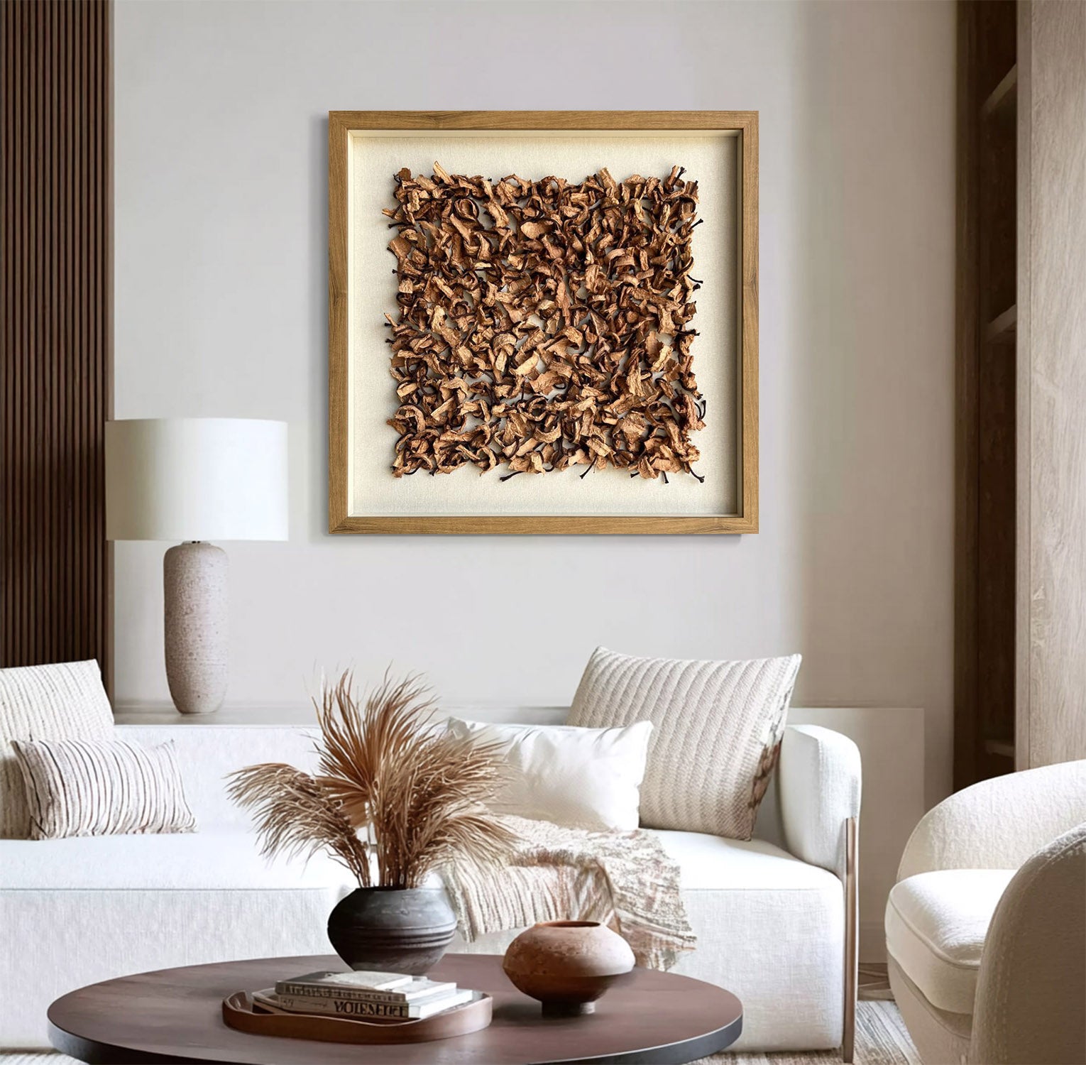 Installation Art painting brown texture wall art sculpture wall art
