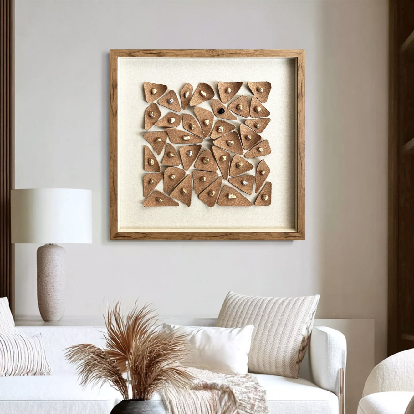 stone decor painting Real wall decor art leather wall decor painting
