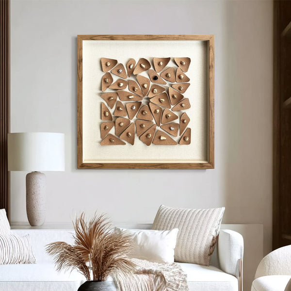 stone decor painting Real wall decor art leather wall decor painting