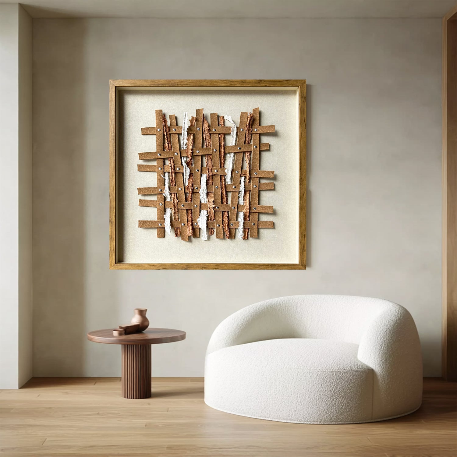 brown texture wall art brown abstract art leather wall decor painting