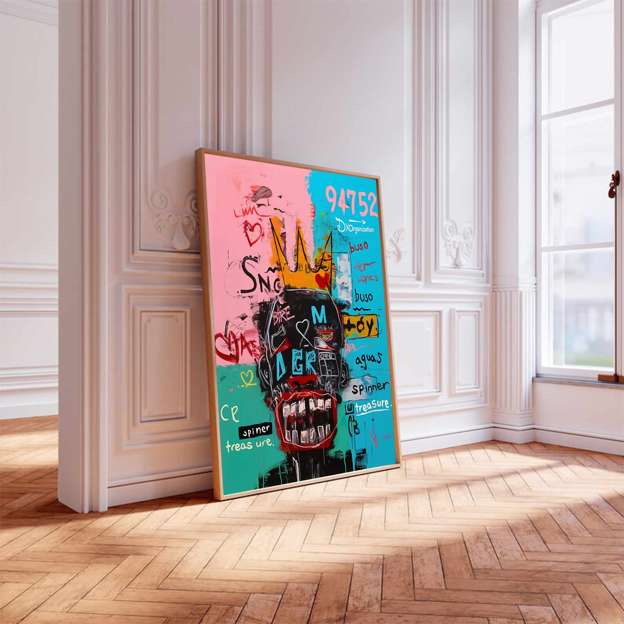 Colorful Pop Art Modern Graffiti Style Art Colorful Modern Art Canvas