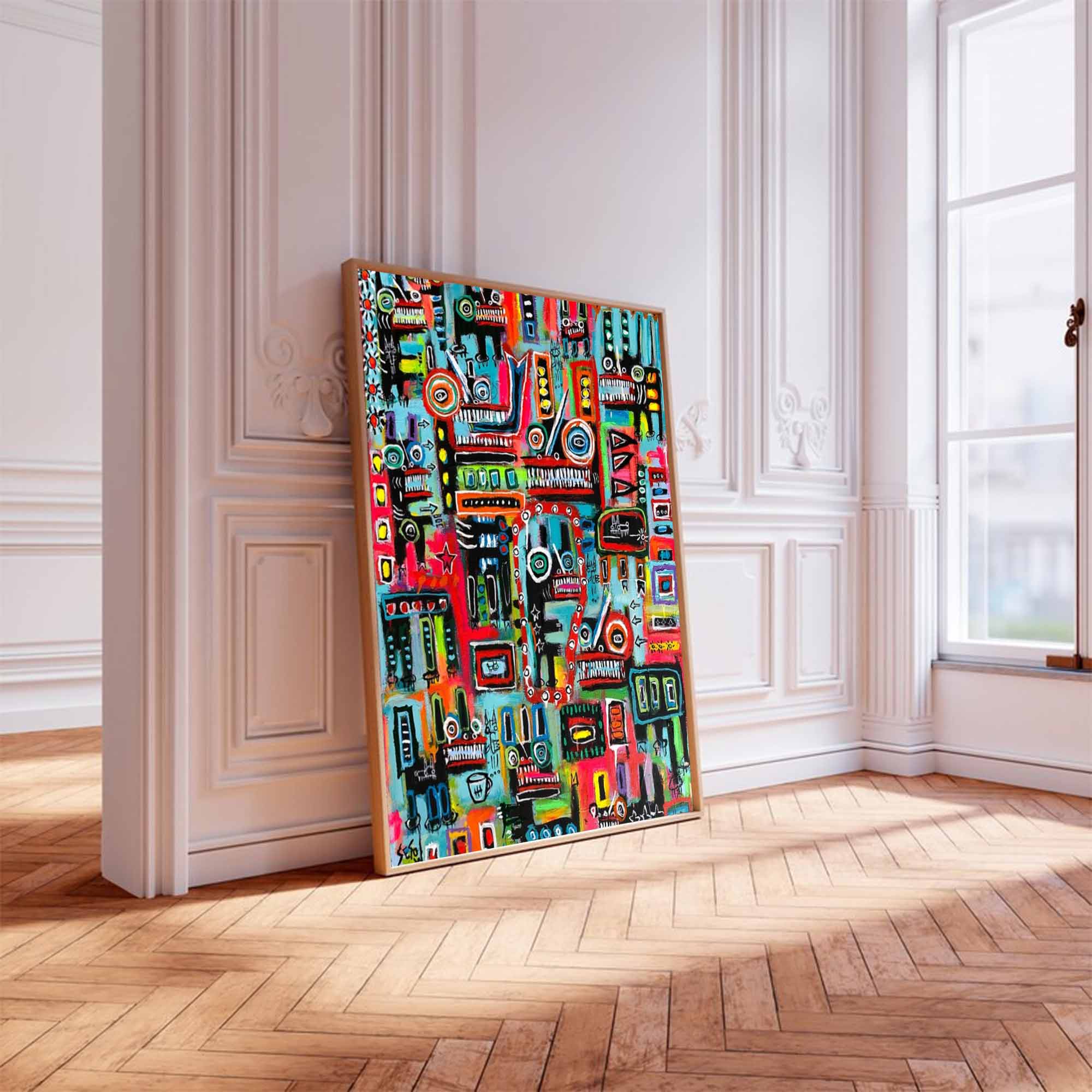 Pop Abstract Art Abstract Graffiti Style Painting Modern Graffiti Art