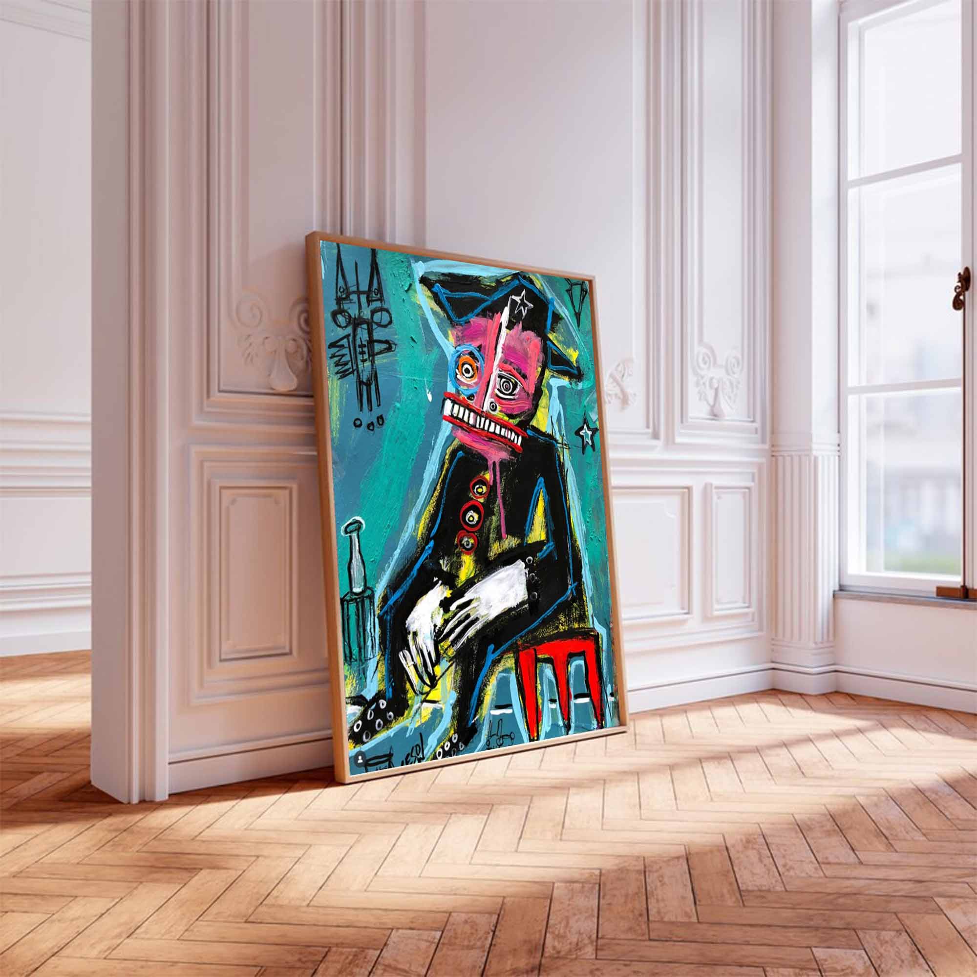 Modern Graffiti Style Art Colorful Pop Art Street Graffiti painting 