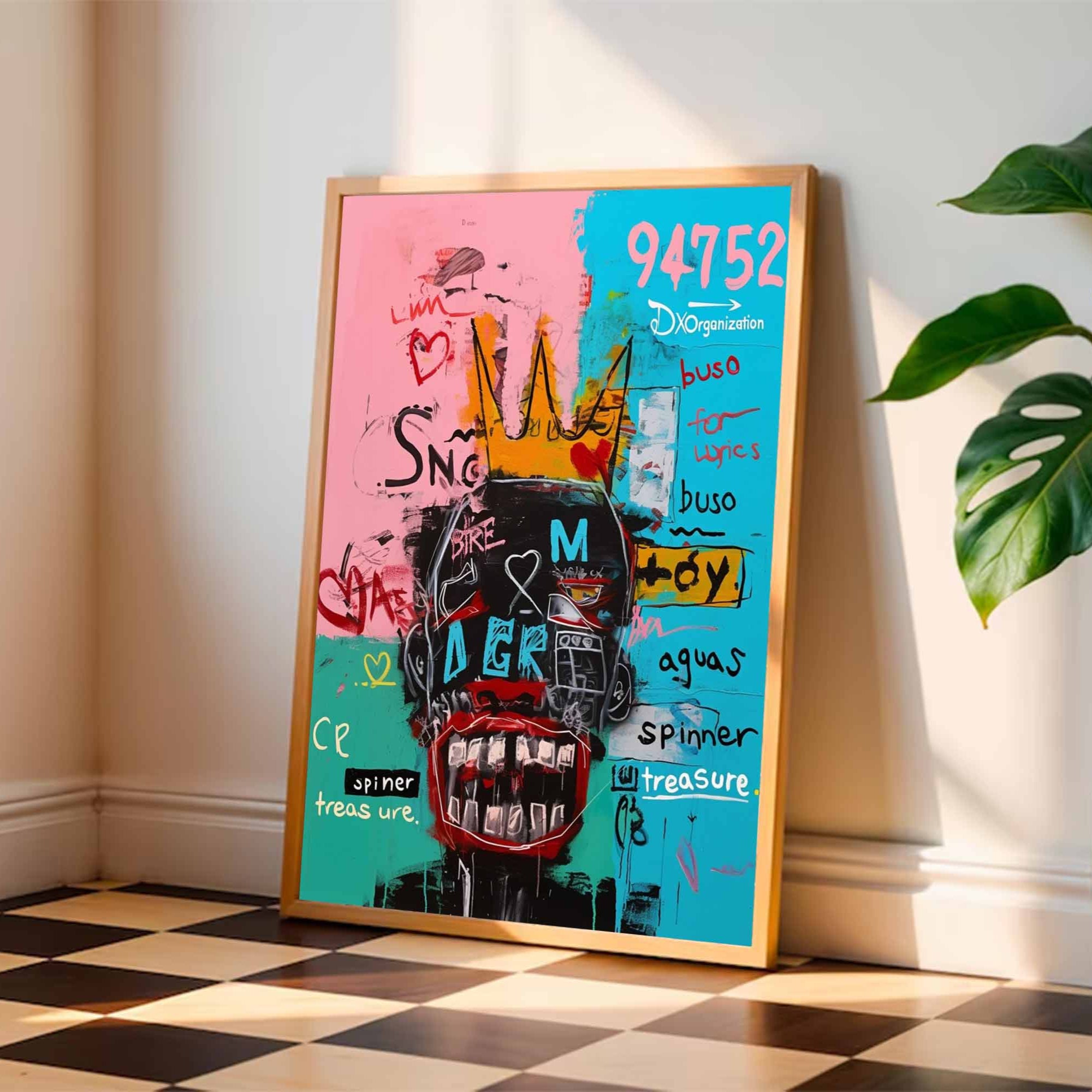 Colorful Pop Art Modern Graffiti Style Art Colorful Modern Art Canvas