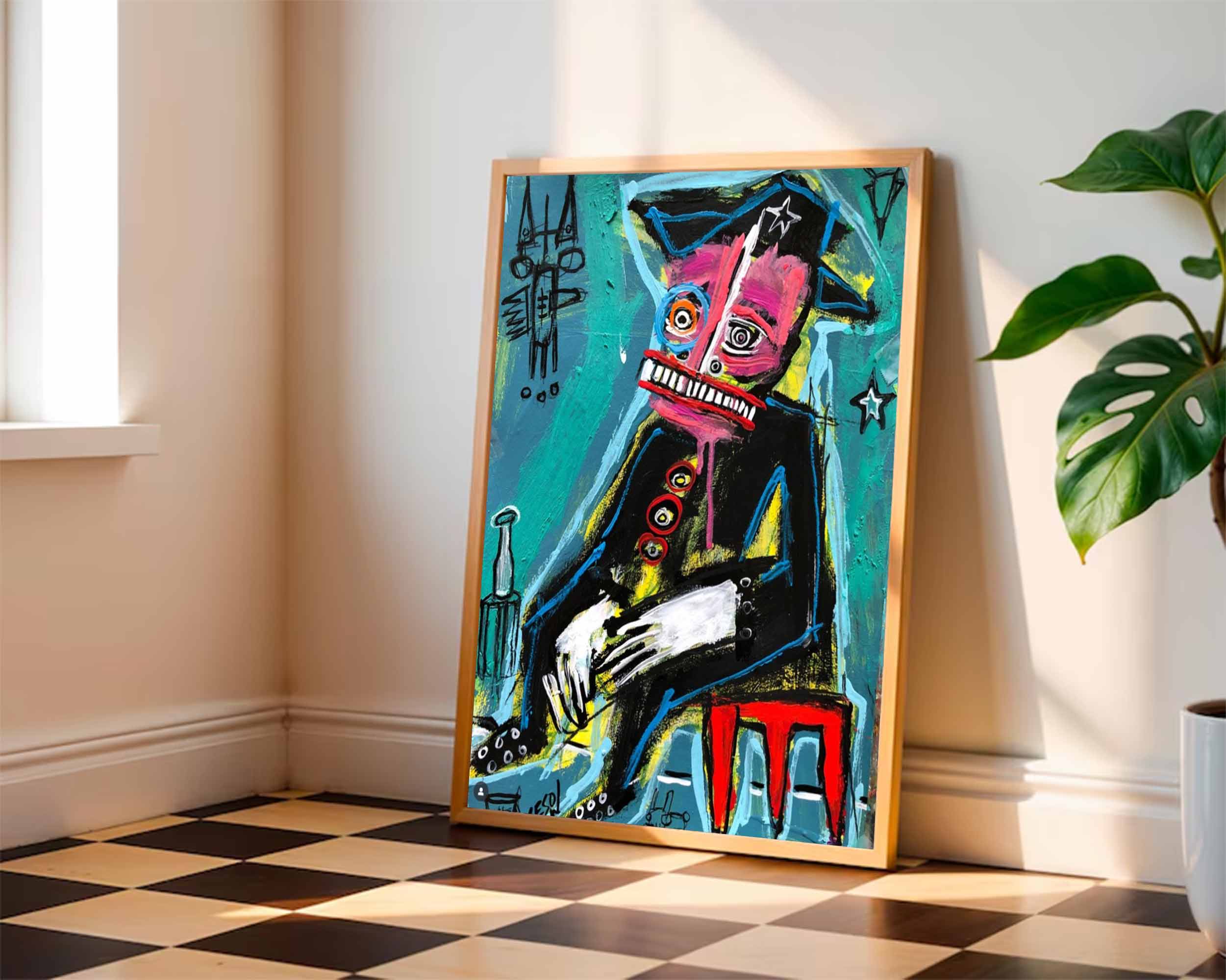 Modern Graffiti Style Art Colorful Pop Art Street Graffiti painting 