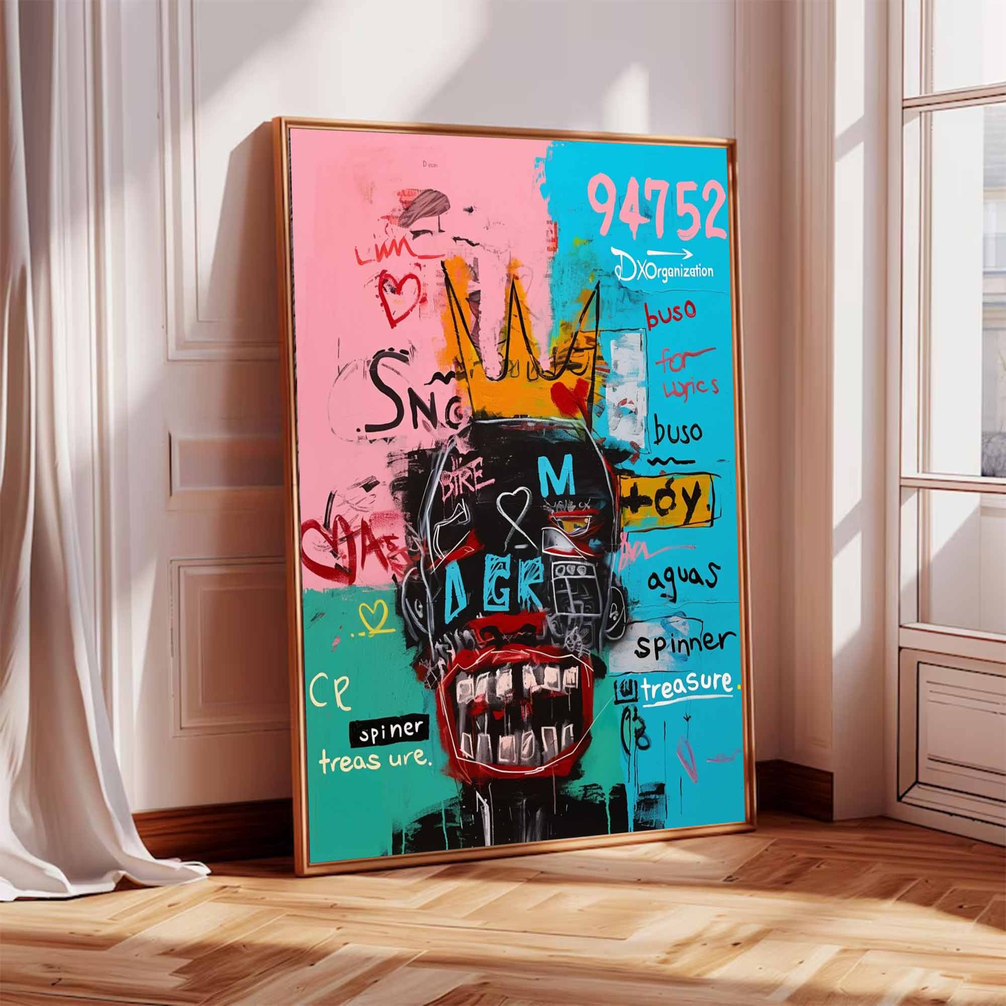 Colorful Pop Art Modern Graffiti Style Art Colorful Modern Art Canvas
