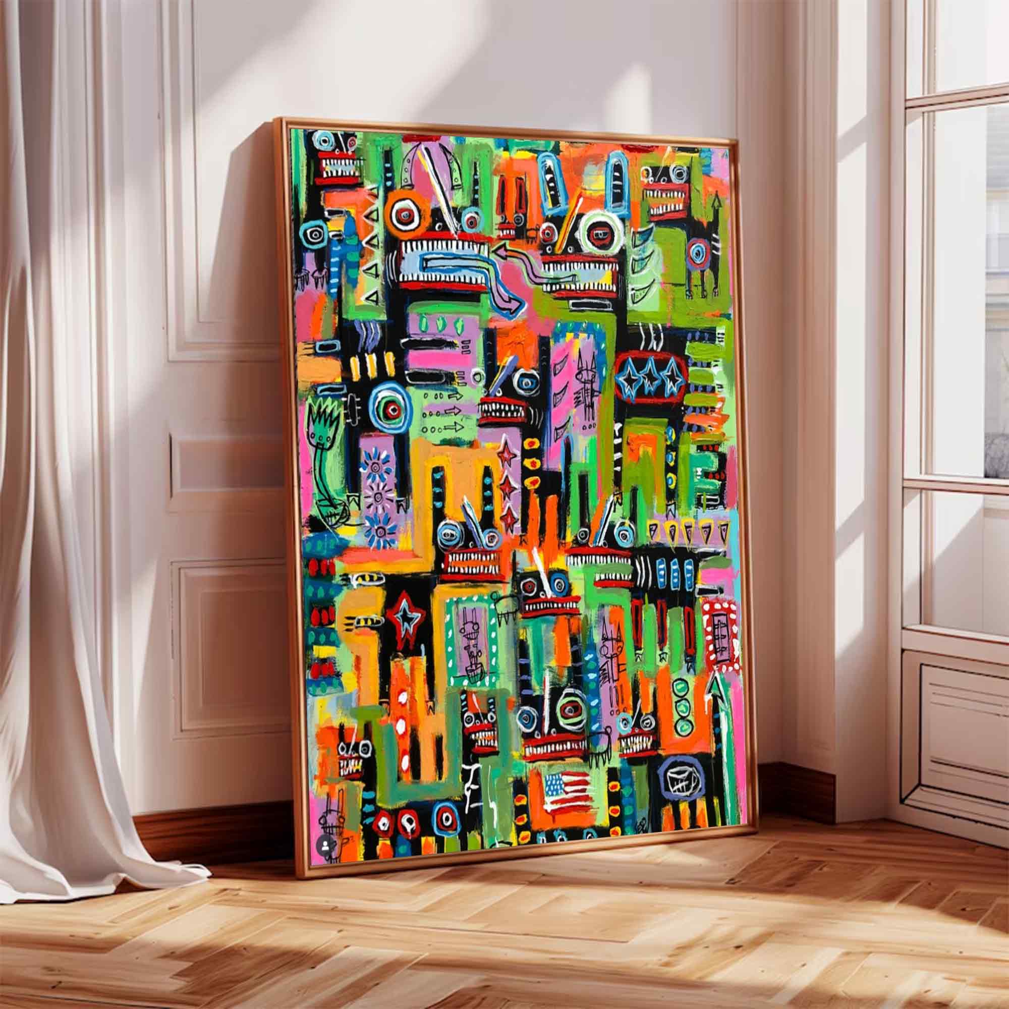 Colorful abstract art #FS016