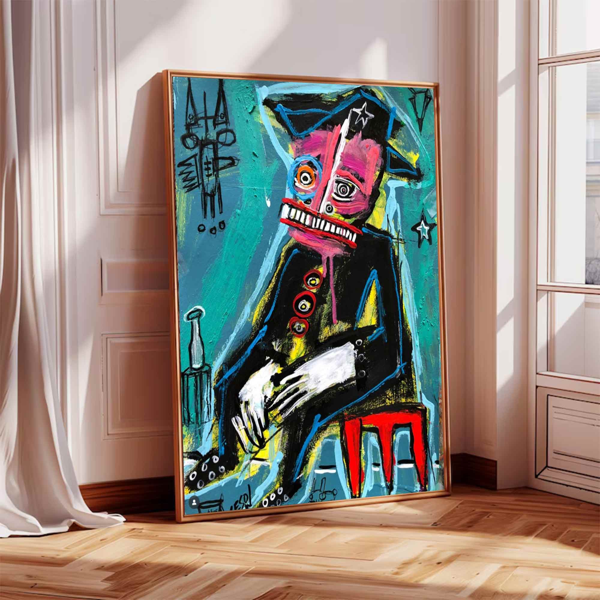 Modern Graffiti Style Art Colorful Pop Art Street Graffiti painting 