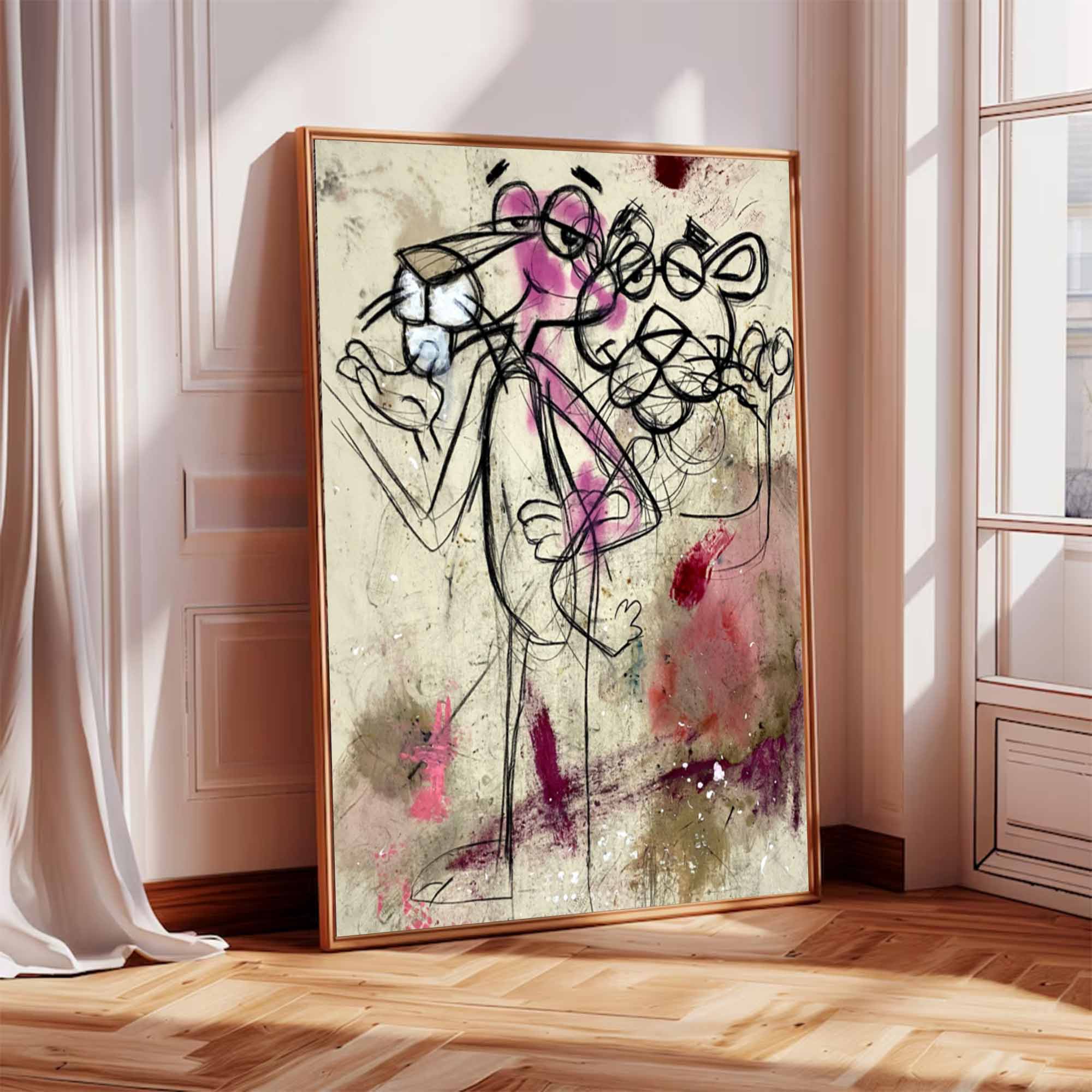Disney's Cartoon graffiti art colorful Pop graffiti Art street graffiti art