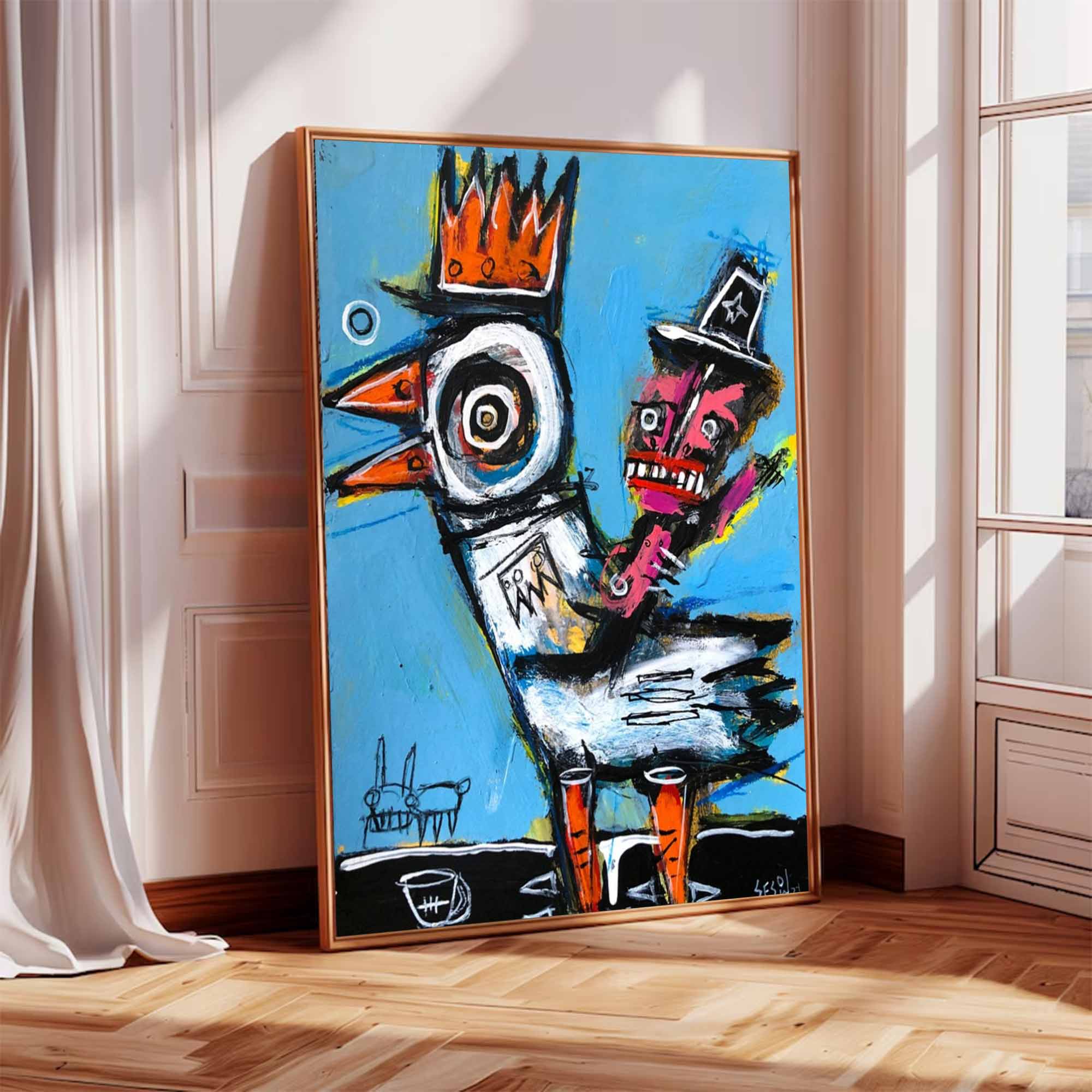 Colorful Modern Art Canvas Colorful Pop Art Modern Graffiti Style Art 