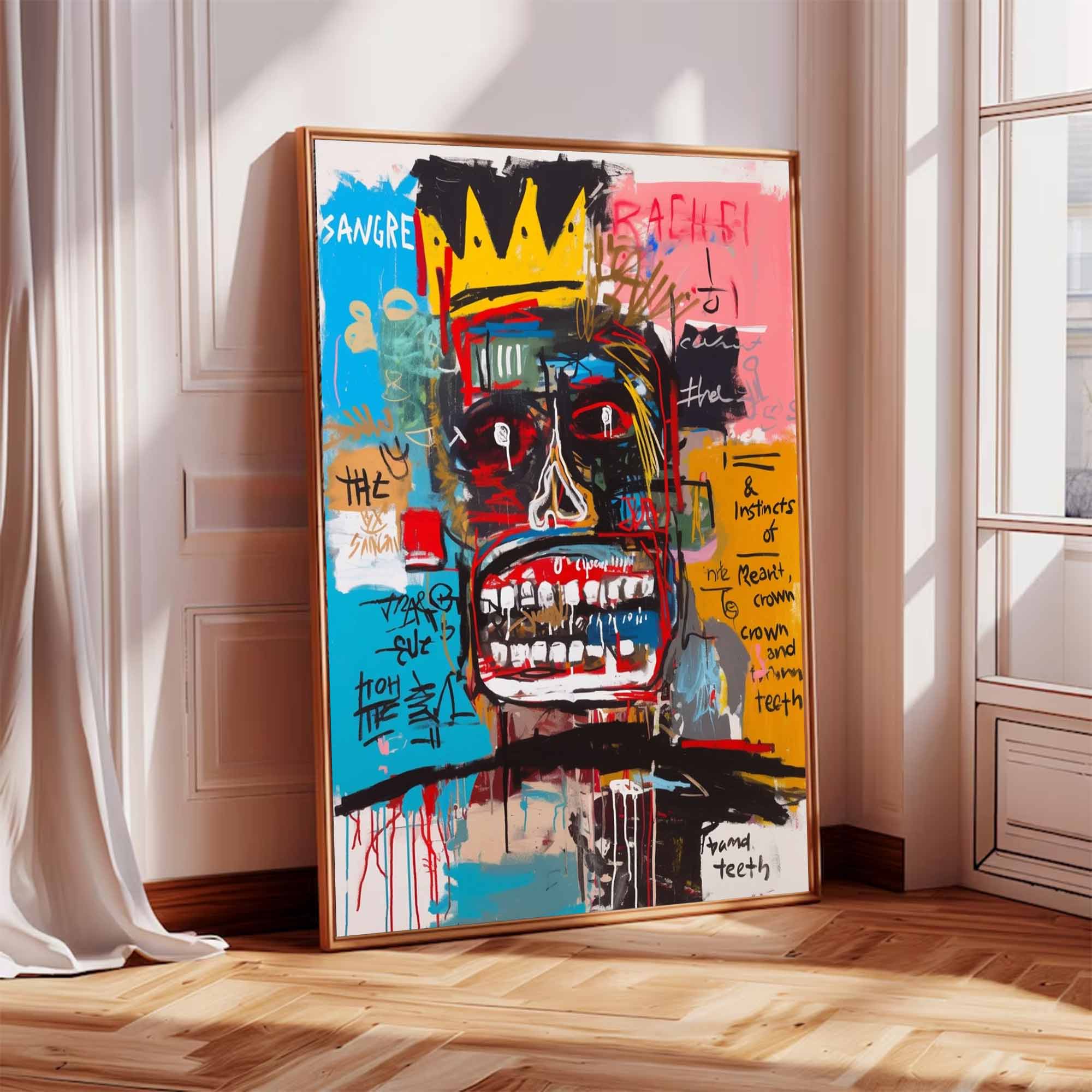 Colorful Pop Art Street Graffiti painting Abstract Portrait Painting
