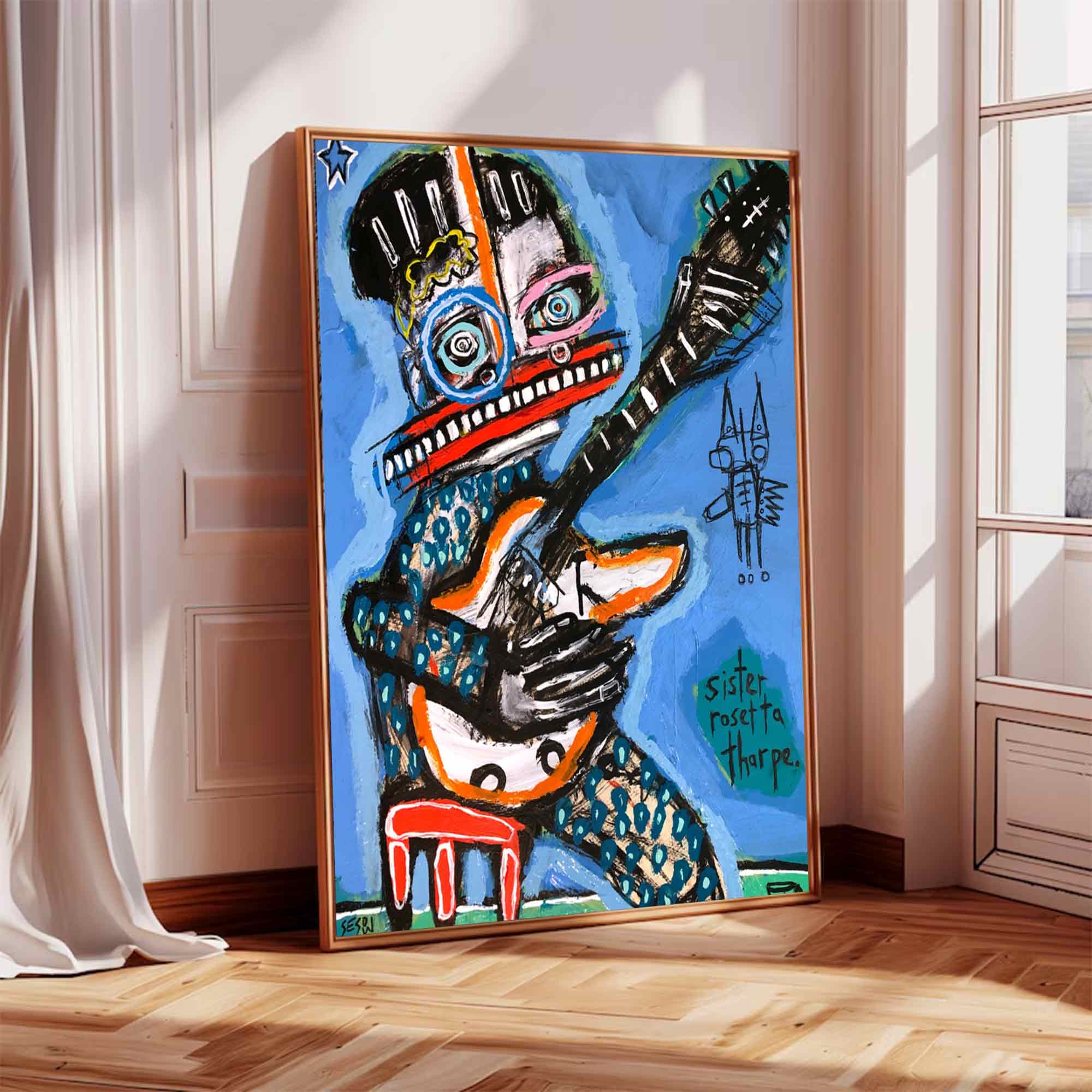 Colorful Pop Art Modern Graffiti Style Art Colorful Modern Art Canvas