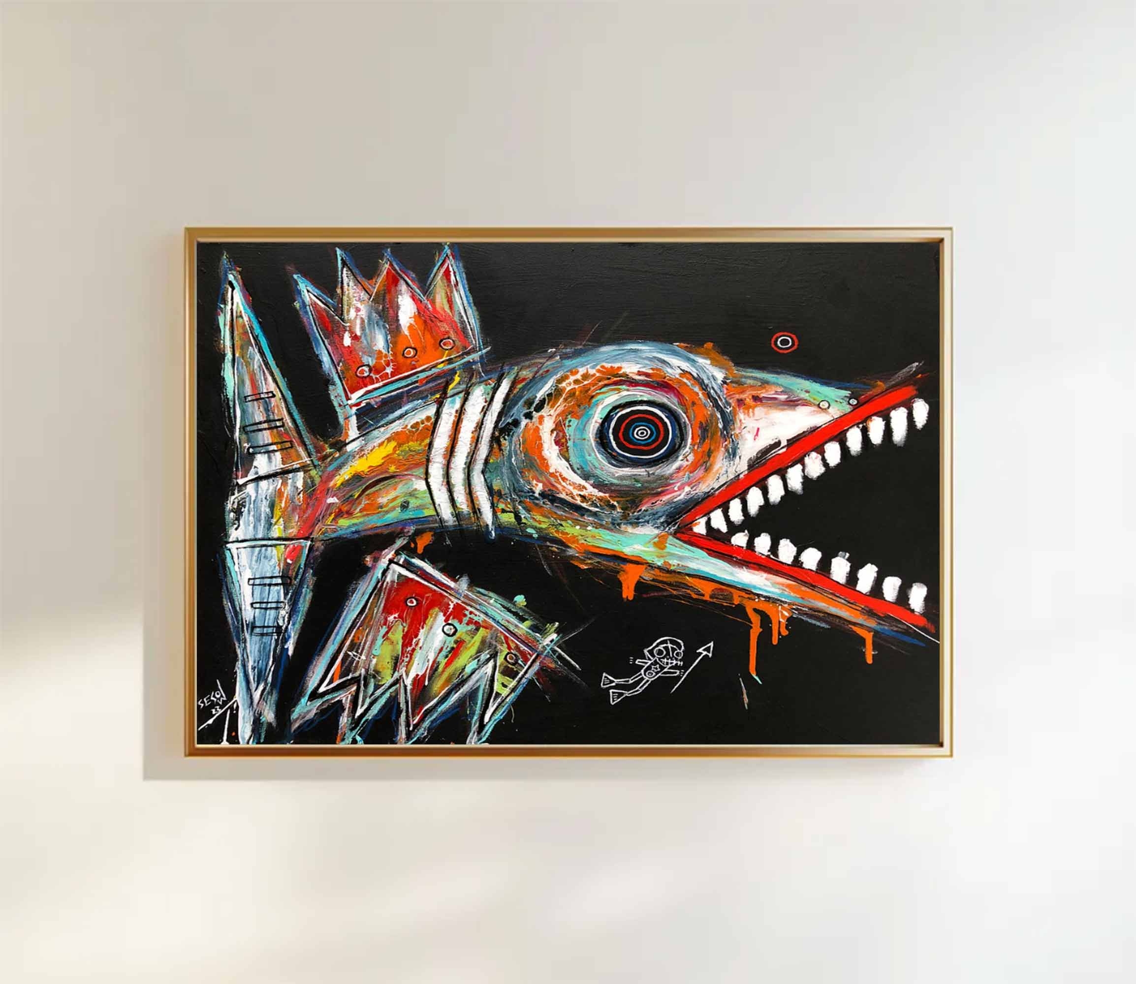 Colorful Pop Art Modern Graffiti Style Art Street Graffiti painting