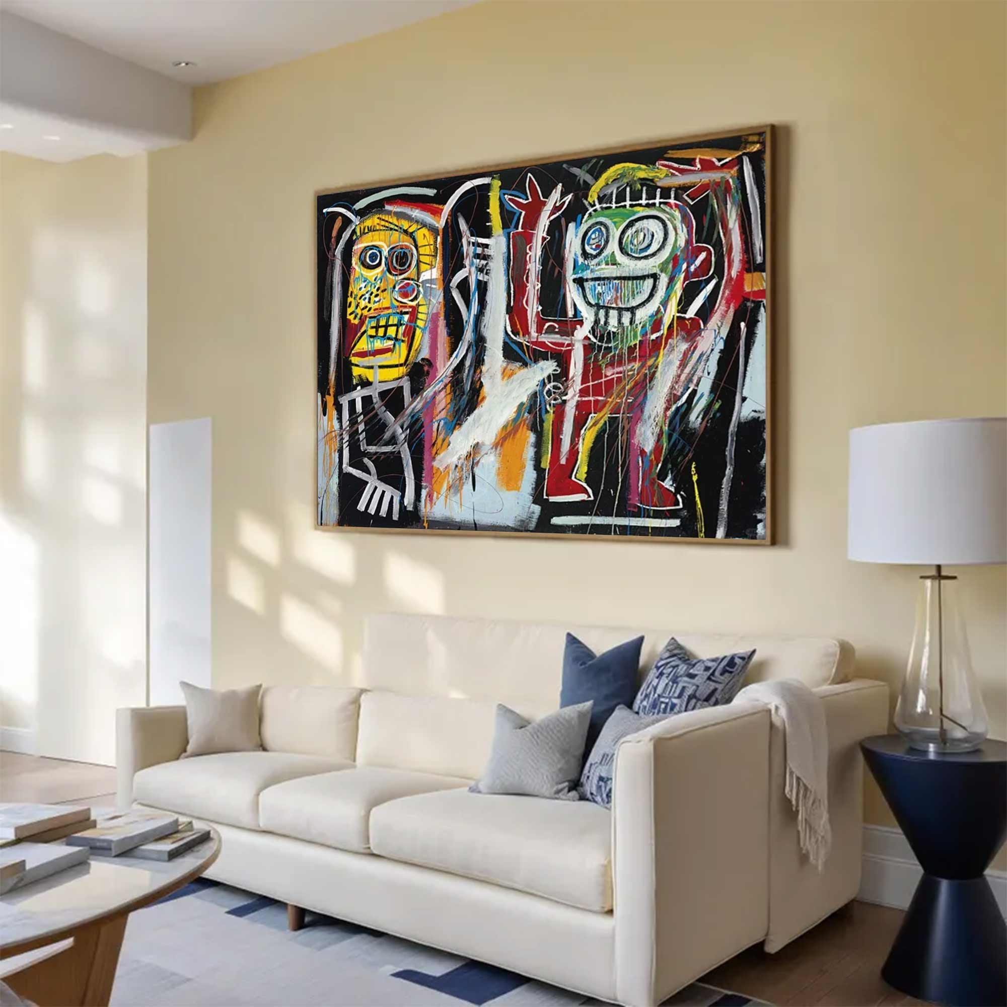 Street Graffiti painting Modern Graffiti Style Art Red Pop Art