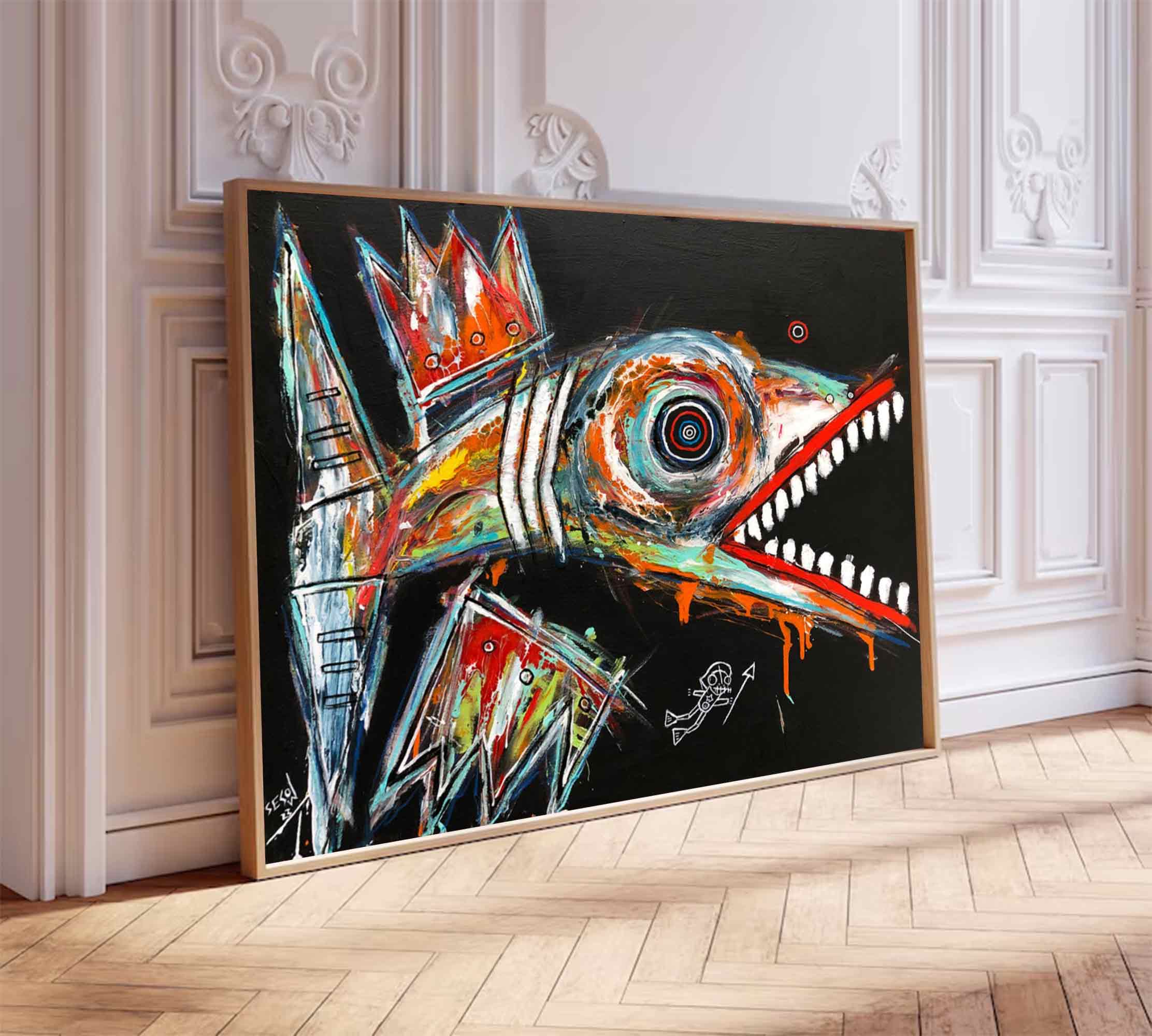 Colorful Pop Art Modern Graffiti Style Art Street Graffiti painting