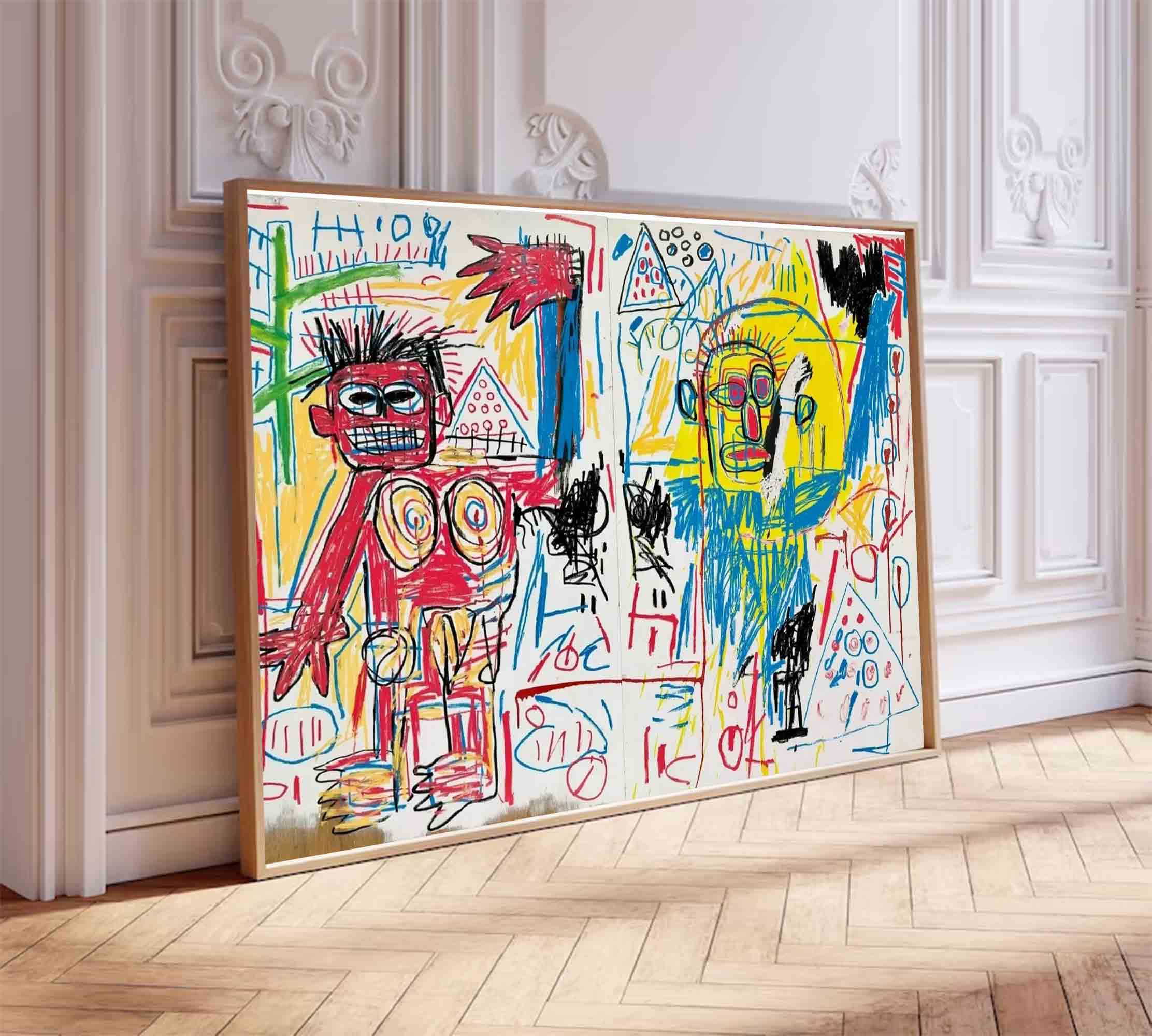 Street Graffiti painting Modern Graffiti Style Art Red Pop Art 