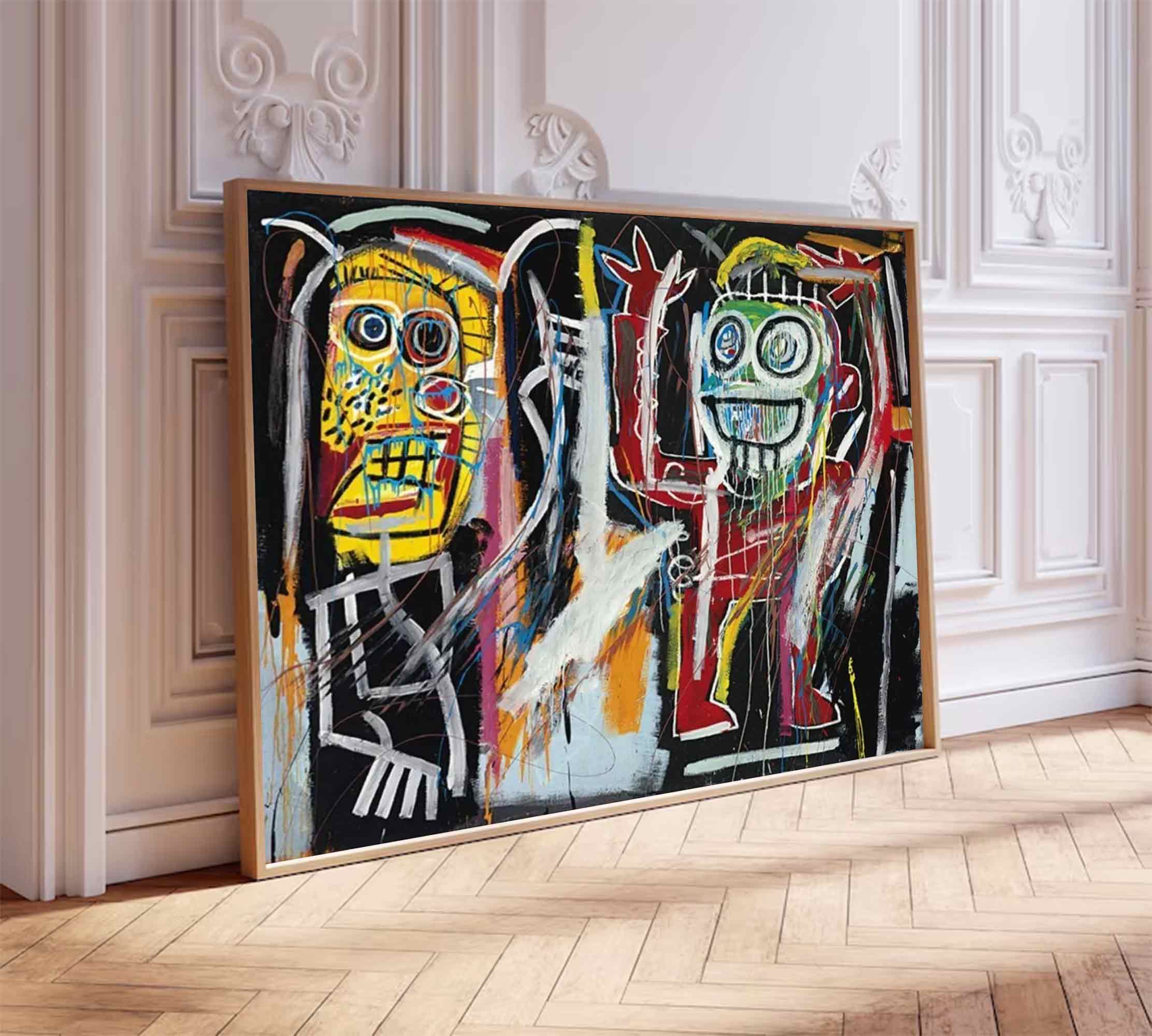 Street Graffiti painting Modern Graffiti Style Art Red Pop Art