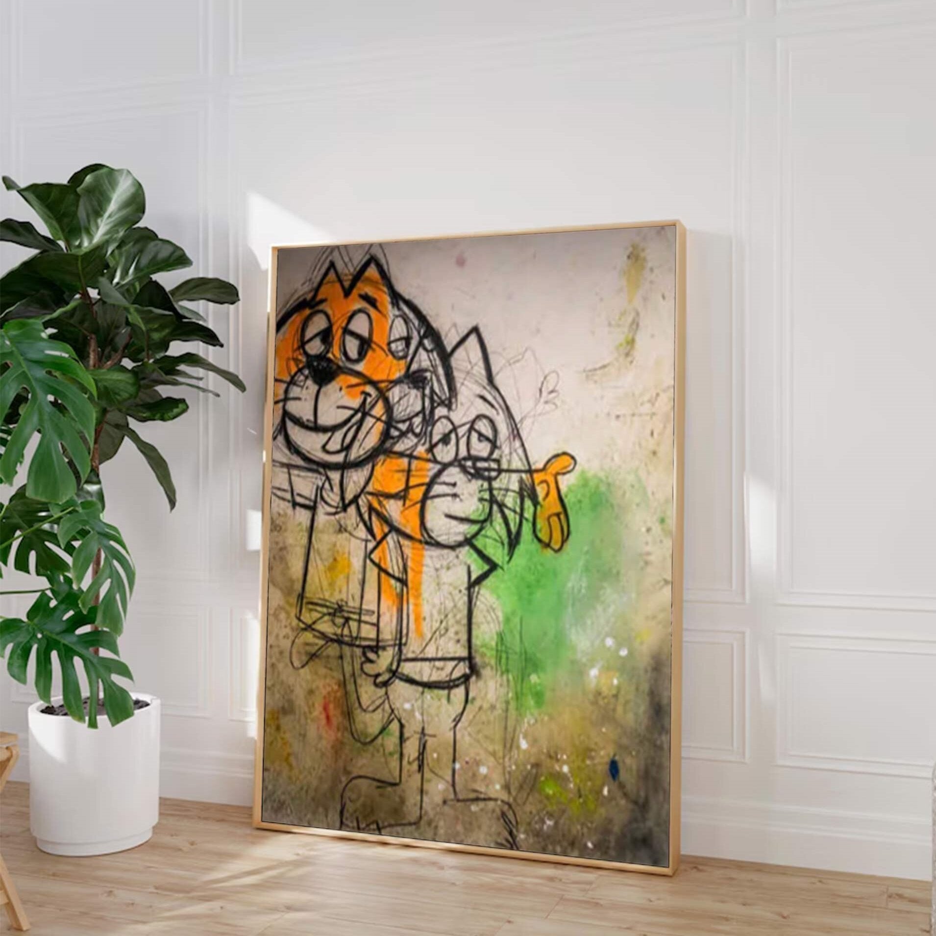 Pop Street graffiti art street Cartoon drawing style art urban street art