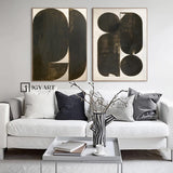 Set of 2 Black White Abstract Wall Art Set of 2 Black White Wall Art Black White Wall Decor