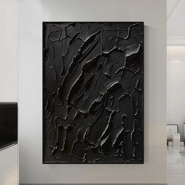 Black Wall Decor Gifts Black Wall Art Gifts Black Minimalist Art Black Textured Art Black Abstract Art