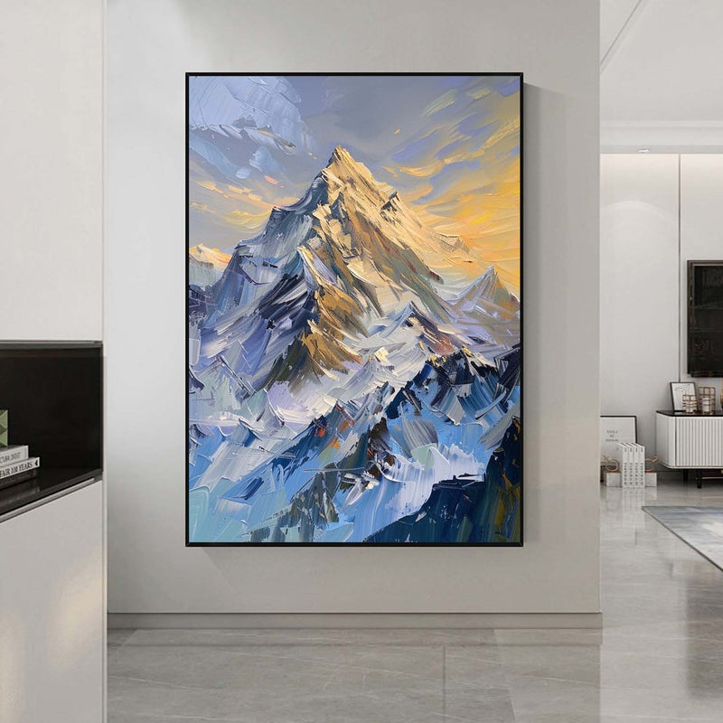 mountain painting mountain landscape art mountain artwork painting of the mountains  