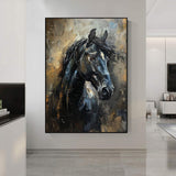 Animal Painting Horse Oil Painting Ferghana horse painting Horse Head Painting Personalized Gifts