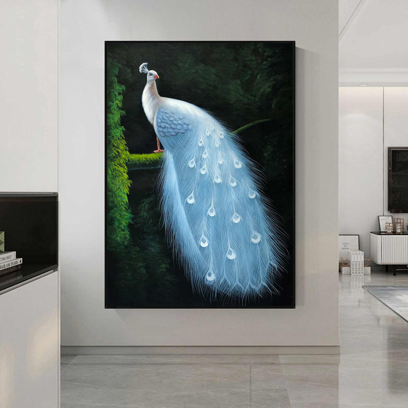 Peacock Oil Painting Big Peacock Oil Painting Handmade Peacock Wall Art for Living Room Bedroom