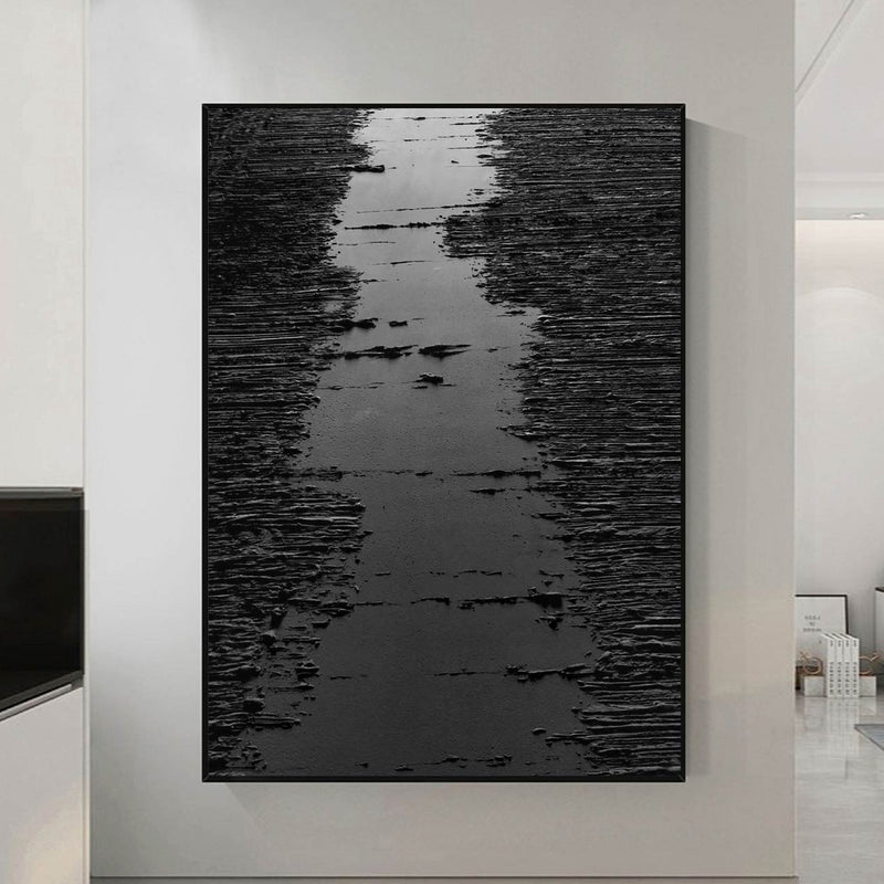 Black Wall Decor Gifts Black Wall Art Gifts Black Minimalist Art Black Textured Art Black Abstract Art