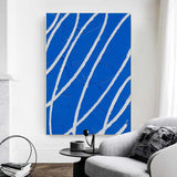 Large Blue abstract painting blue minimalist painting Blue texture wall art Large Blue Wall Art 