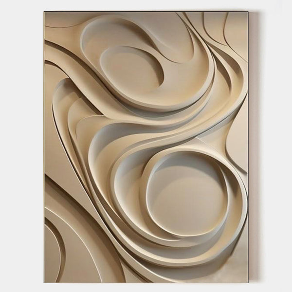 Beige wood carving wall art Beige Sculptured art Vertical wood carving wall art Customized colors