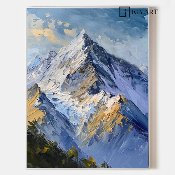 mountain landscape art mountain painting mountain artwork painting of the mountains