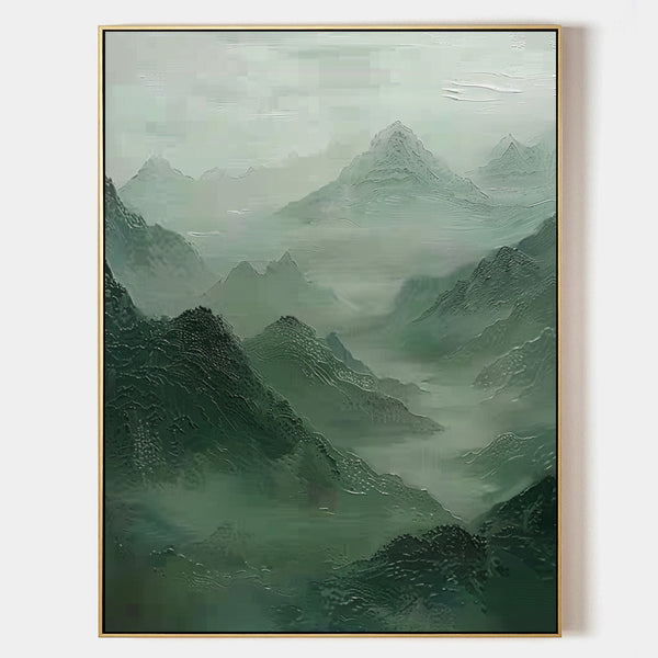 Green Mountains Wall Decor Green Mountains Wall Art Large Green Mountains Painting