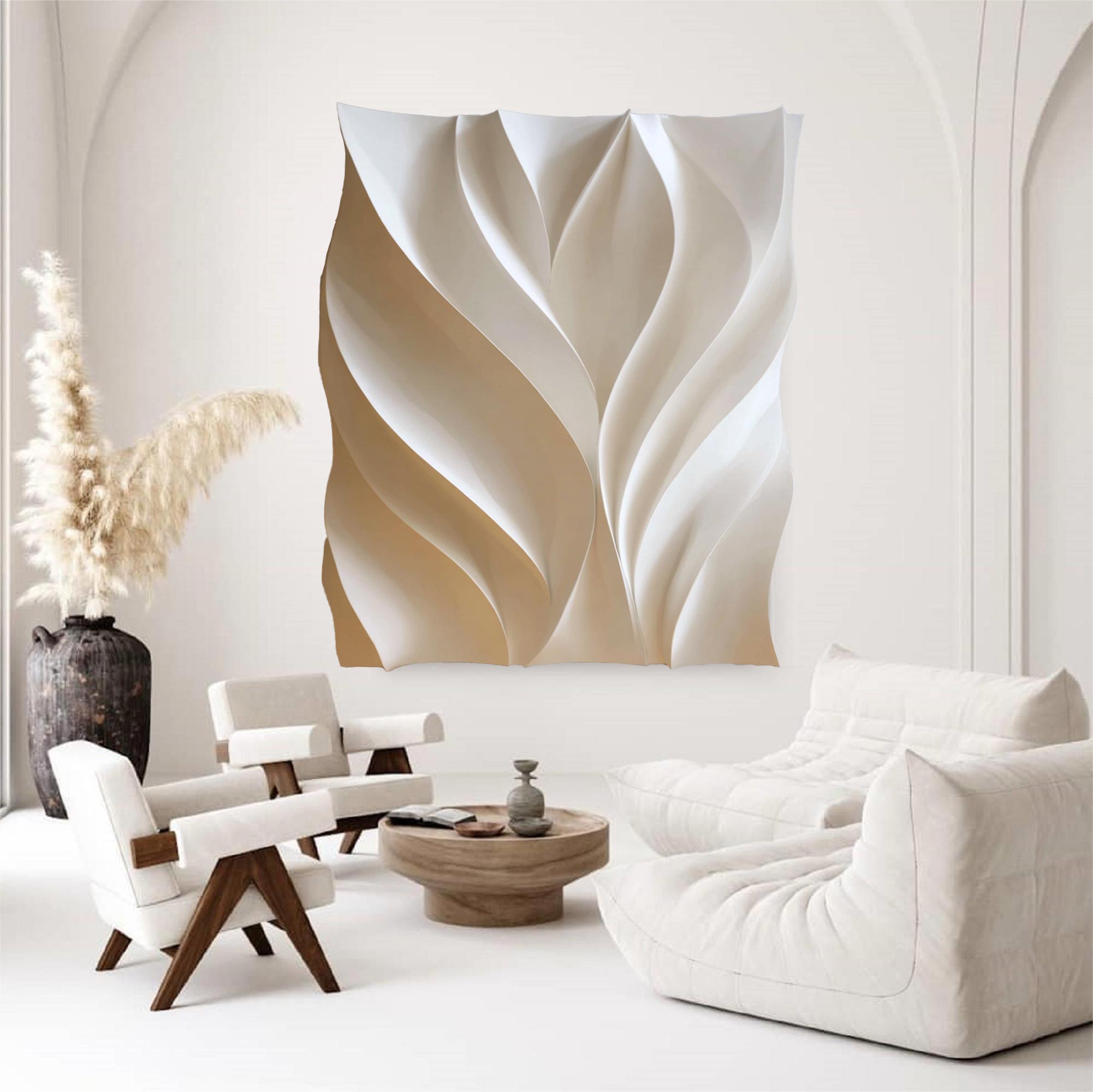 wood sculpture wall painting Wood carving texture wall decor 