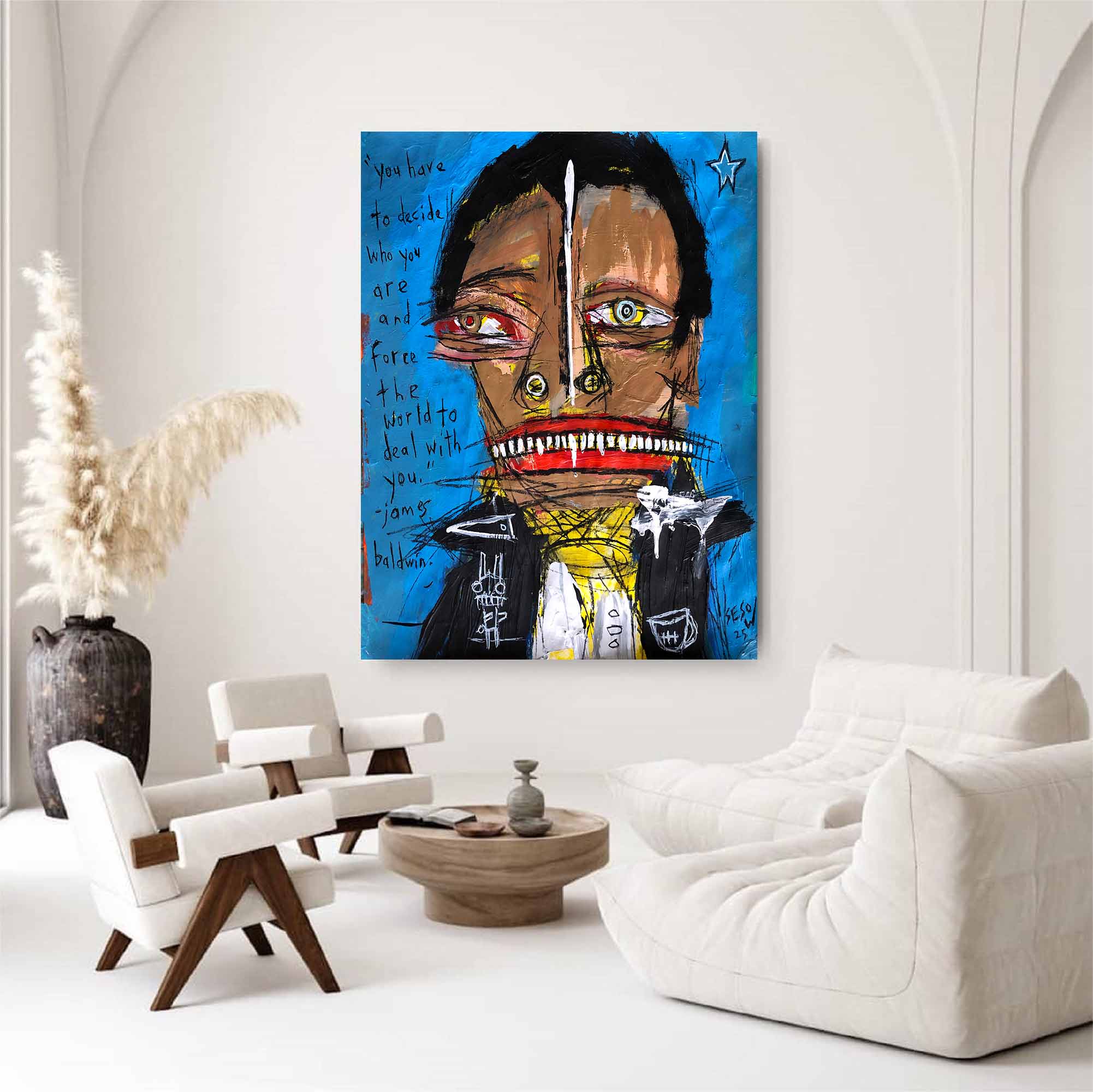 Colorful Modern Art Canvas Colorful Pop Art Modern Graffiti Style Art 