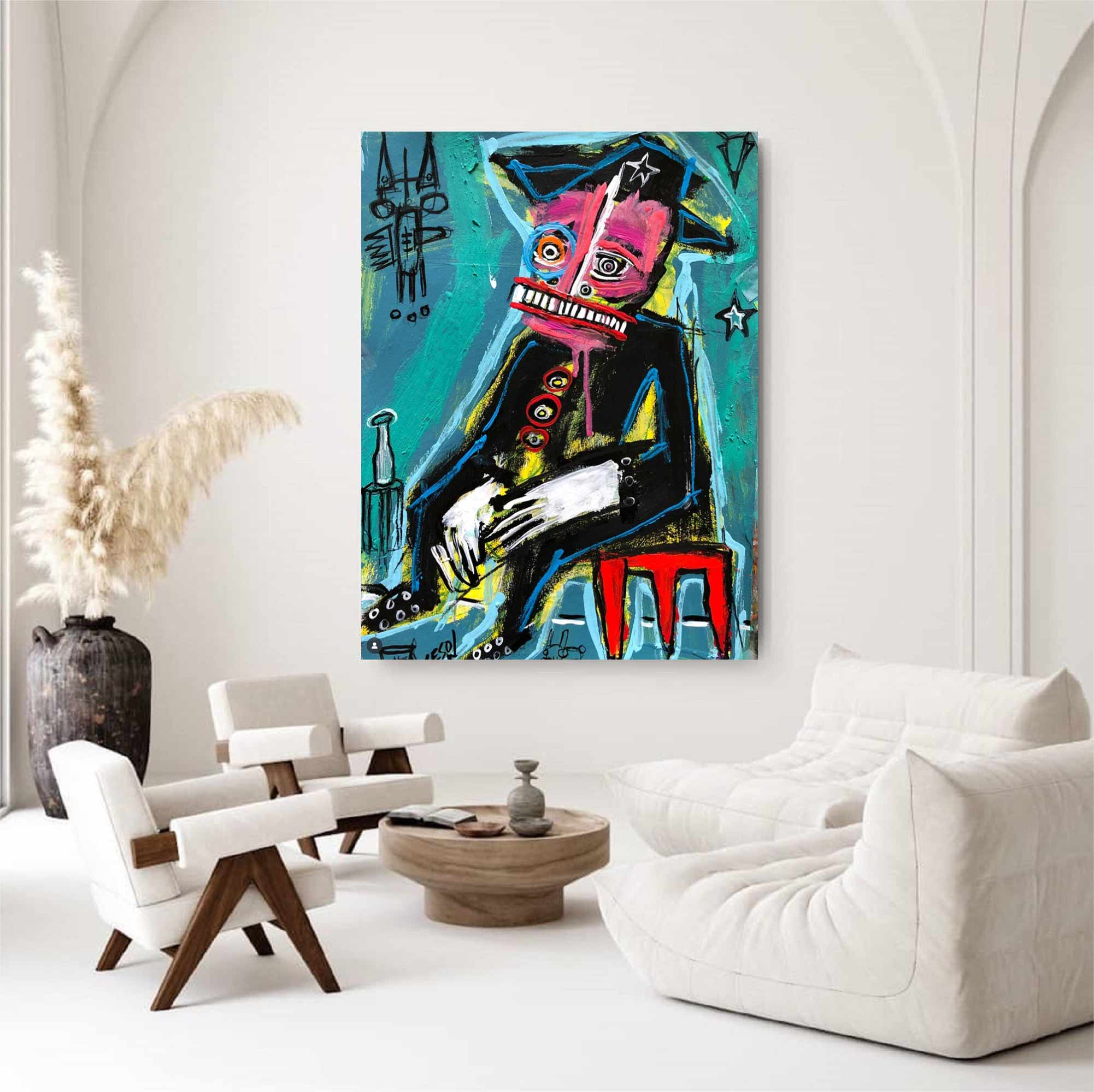 Modern Graffiti Style Art Colorful Pop Art Street Graffiti painting 