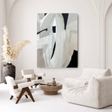 Beige and White canvas wall art Beige Minimalist Painting Beige Abstract art Beige wall Decor