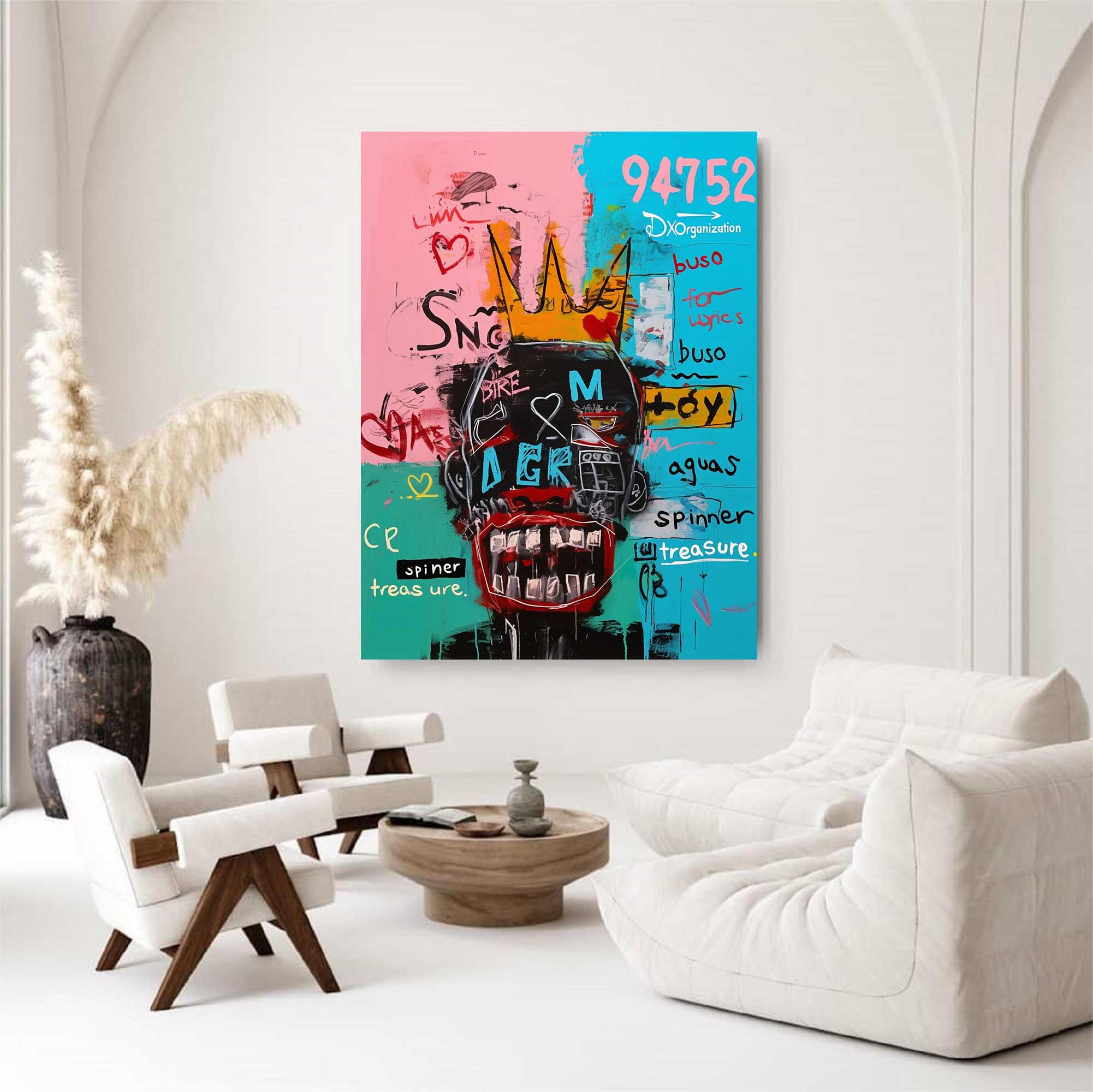 Colorful Pop Art Modern Graffiti Style Art Colorful Modern Art Canvas