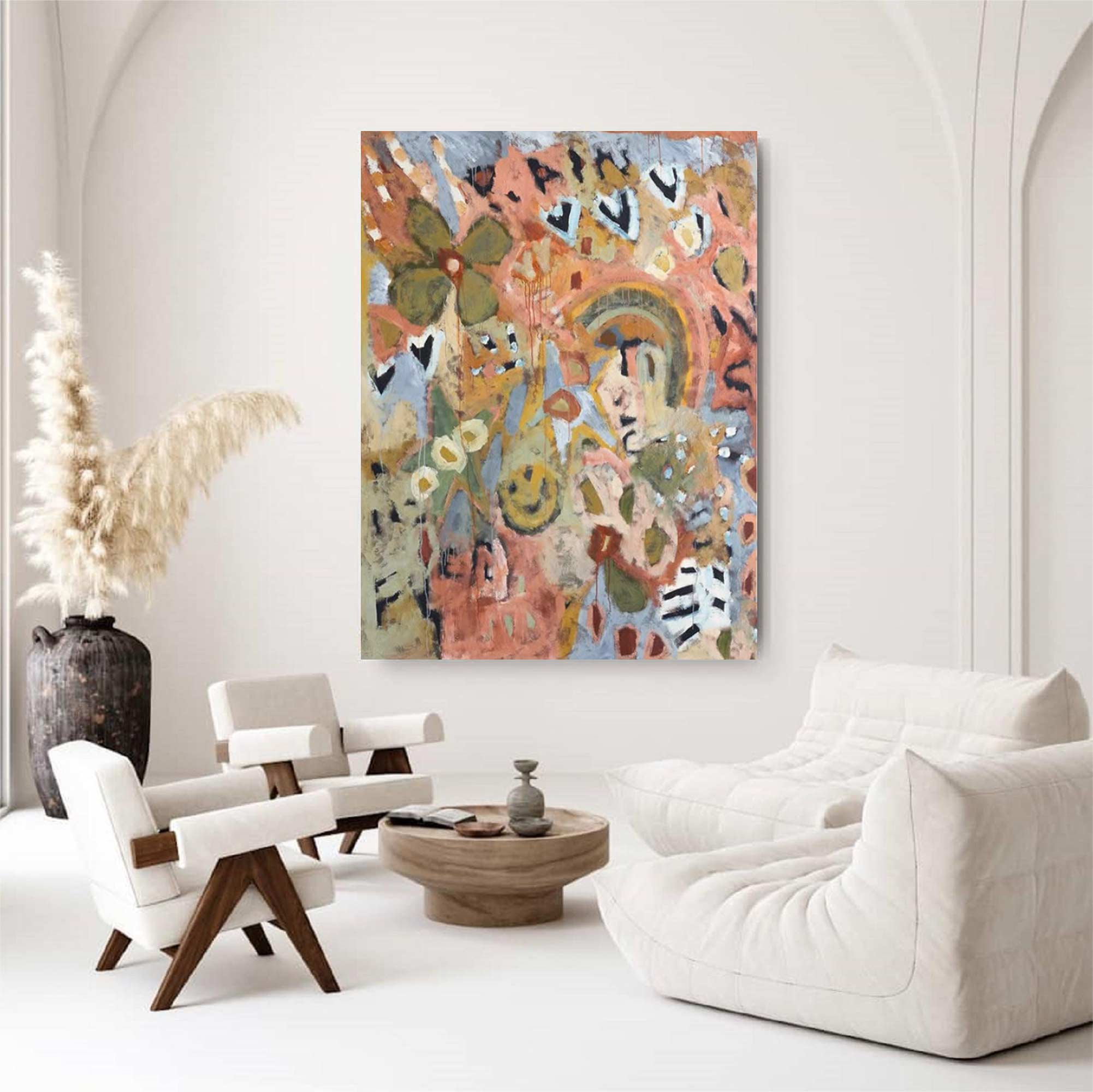 Abstract Graffiti Style Painting Modern Graffiti Art Pop Abstract Art